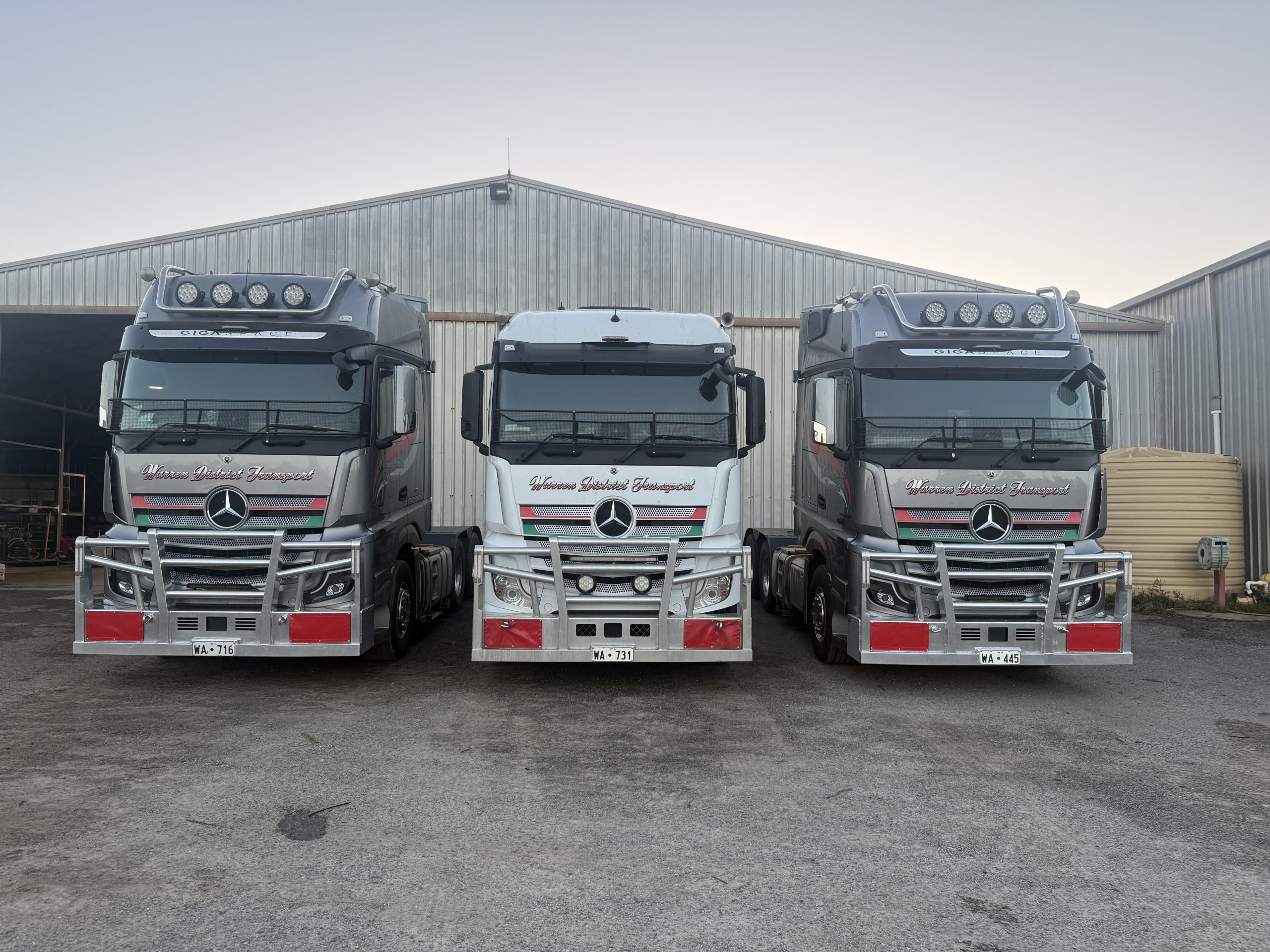 WDT fleet at depot